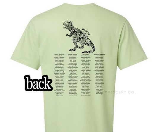 Jurassic Juniors 2028 | Front Chest Pocket + Back