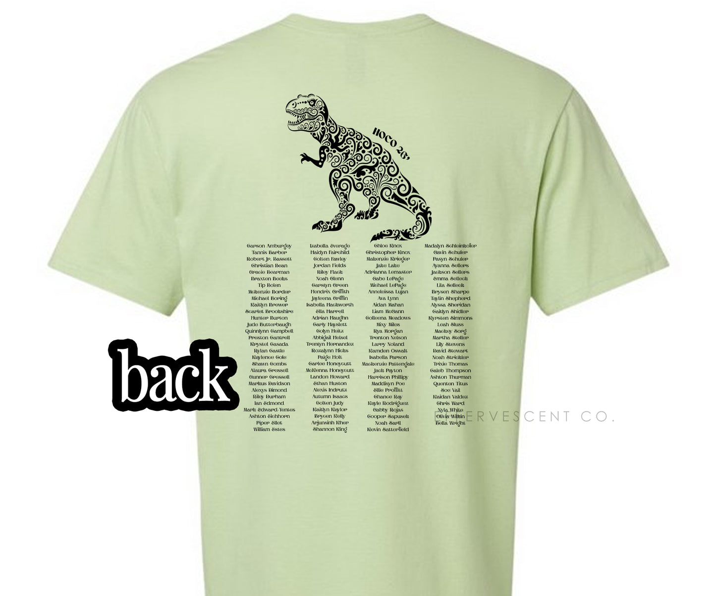 Jurassic Juniors 2028 | Front Chest Pocket + Back