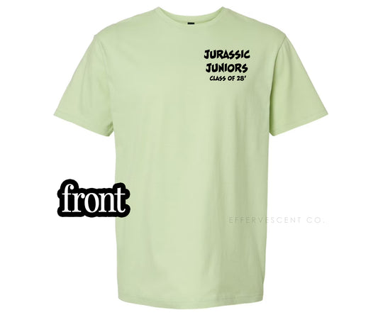 Jurassic Juniors 2028 | Front Chest Pocket + Back